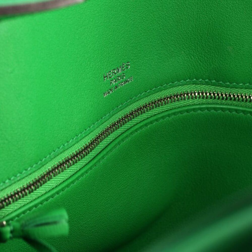 Hermes Birkin Ghillies Bag Bamboo Togo and Swift with Palladium Hardware 30 - Picture 7 of 8